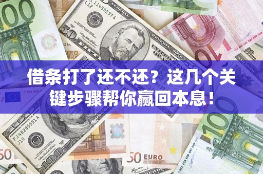 北京借条打了还不还？这几个关键步骤帮你赢回本息！