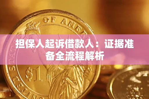 北京担保人起诉借款人：证据准备全流程解析